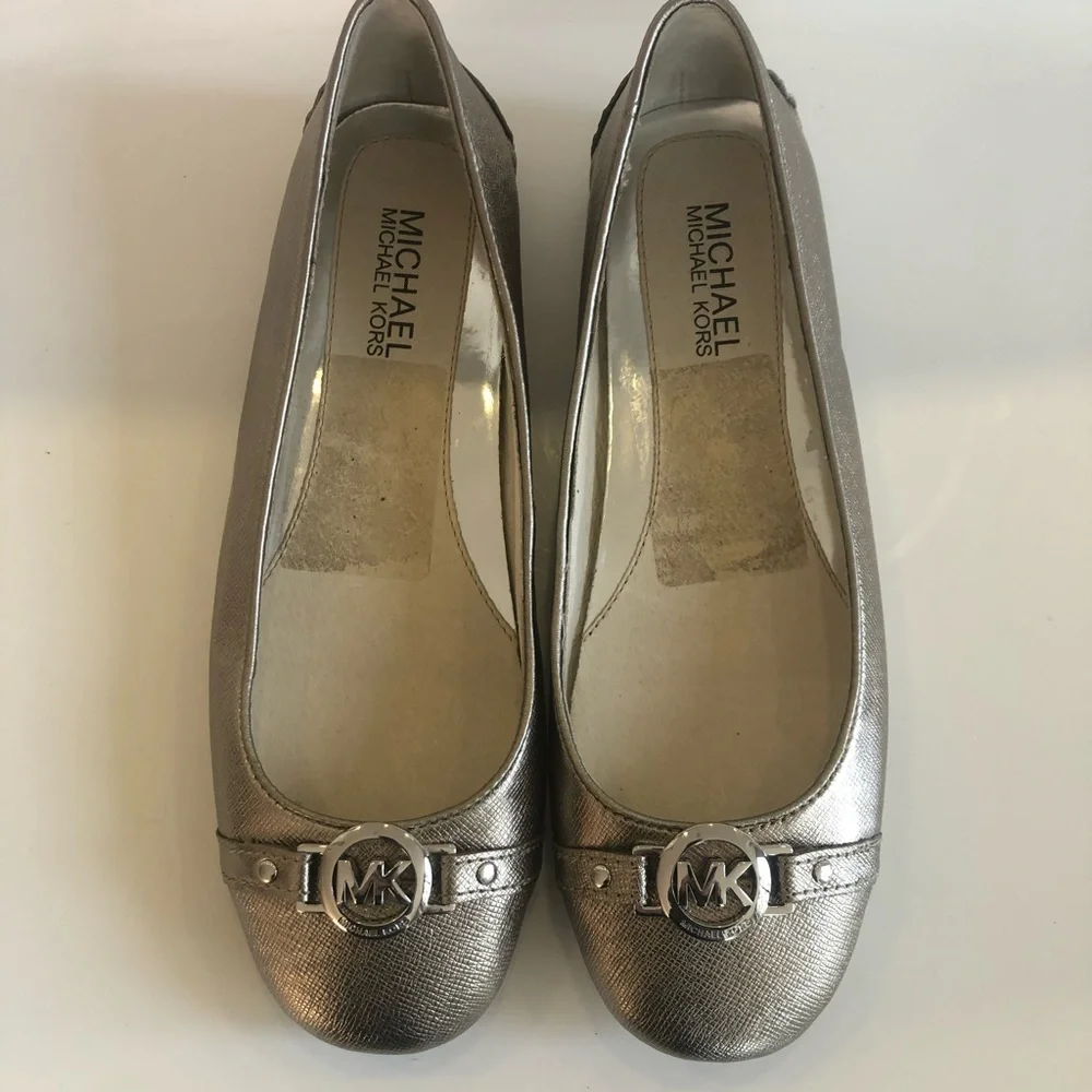 Michael Kors Hampton Nickle Ballet Flats